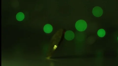 BITCOIN AND LED LIGHT BACKGROUND Stock Footage 83374179