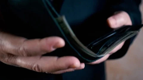 Bitcoin and wallet Stock Footage 88059747