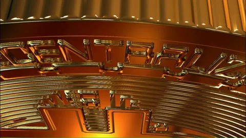 BITCOIN animated intro on green screen Stock Footage 166595251