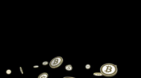 Bitcoin animation - cryptography digital currency coin Stock Footage 39841958