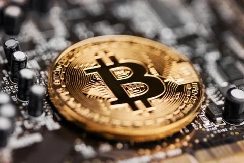 Bitcoin approximate plan Stock Photos