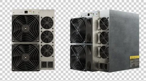 Bitcoin ASIC Miner Stock Photos