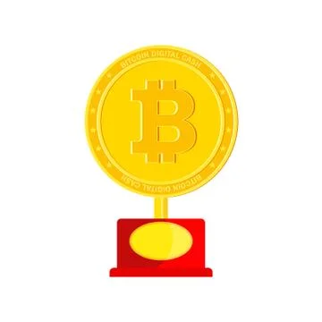 Bitcoin award icon Stock-Illustration