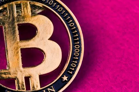 Bitcoin background Stock Photos