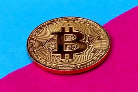 Bitcoin background Stock Photos
