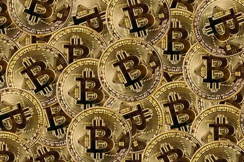 Bitcoin background Stock Photos