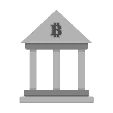 Bitcoin Banking School Academy Vector Illustration Graphic Illustrazione stock
