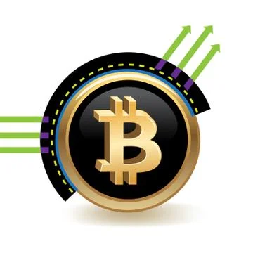 Bitcoin Banner Illustrazione stock