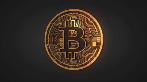 Bitcoin - Bit Coin Btc. Crypto 3d render 스톡 동영상 81636153