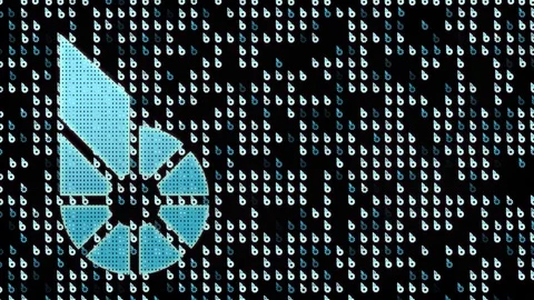 Bitcoin bitshares blockchain crypto currency digital encryption network for Stock Footage 85439525