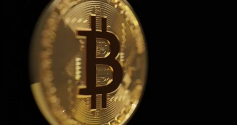 Bitcoin block chain crypto currency Stock Footage 188127565