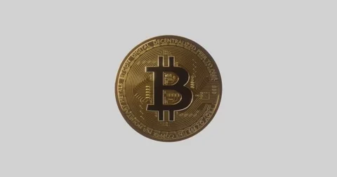 Bitcoin block chain crypto currency loop Stock Footage 189255802