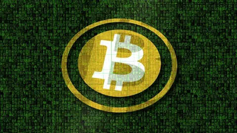 Bitcoin Blockchain Background Stock Footage 81366200