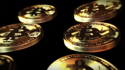 Bitcoin blockchain crypto shine Video stock 95109431