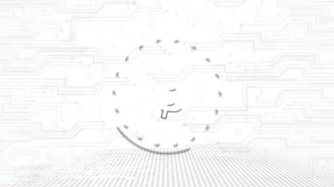 Bitcoin - BTC - 3D Cryptocurrency Outline Coin Loop Vidéo 113092937