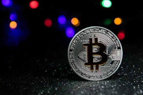 Bitcoin (BTC) a cryptocurrency Stock Photos