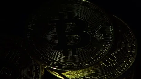 Bitcoin BTC the new virtual internet Cryptocurrency Stock Footage 85366442