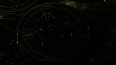 Bitcoin BTC the new virtual internet Cryptocurrency Stock Footage 85366462