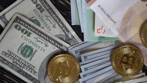 Bitcoin BTC the new virtual internet Cryptocurrency Video stock 88475258