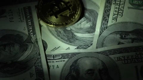 Bitcoin BTC the new virtual internet Cryptocurrency Video stock 88555383