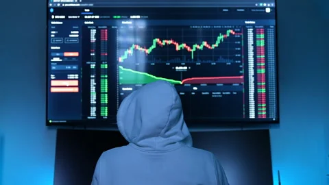 Bitcoin BTC Trading Alltime high 40.000$ Stock Footage 146191167