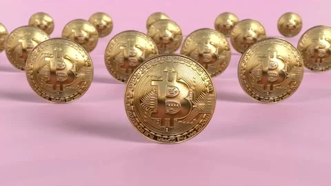 Bitcoin bucle Video stock 166773326