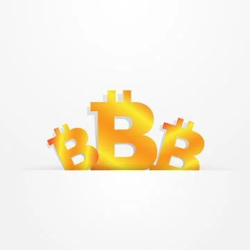 Bitcoin business background presentation Stock Illustration