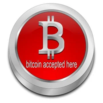 Bitcoin Button Stock Illustration