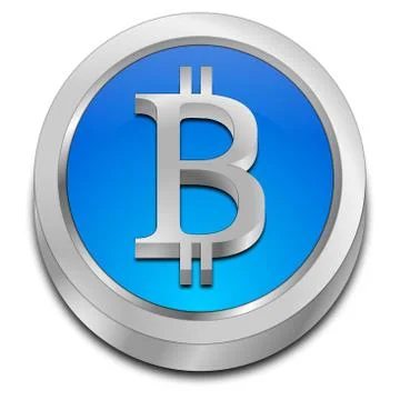 Bitcoin Button Stock Illustration