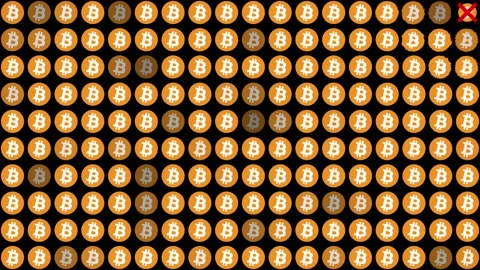 Bitcoin Cannot Be Banned. It is a Decentralized, Distributed form of Money. Stock Footage 131334180