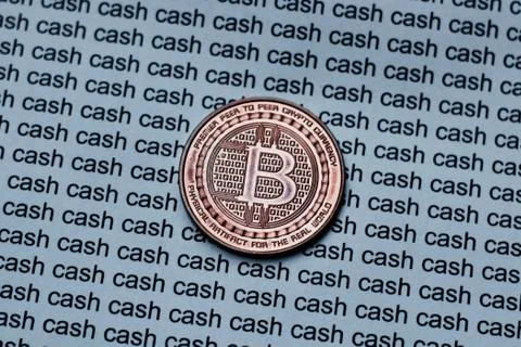 Bitcoin cash cryptocurrency Stock Photos