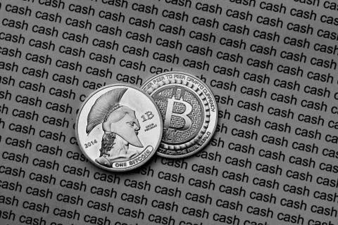 Bitcoin cash cryptocurrency Stock Photos