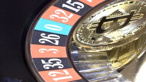 Bitcoin in casino roulette Stock Footage 95939153