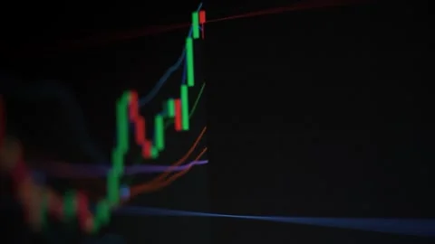 Bitcoin Chart  Timelapse 9 Stock Footage 299962242