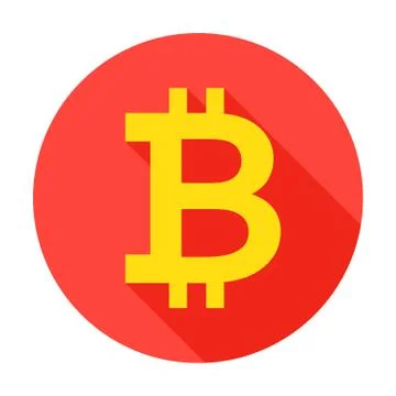 Bitcoin Circle Icon Stock Illustration