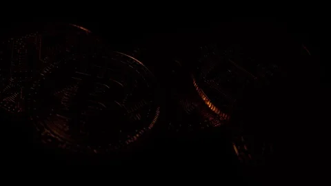 The Bitcoin Close Up Stock-Footage 83835287