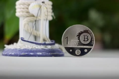 Bitcoin coin concept Stock Photos