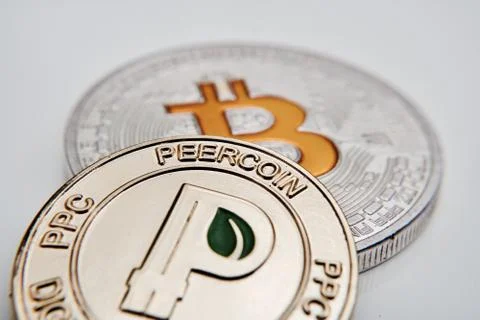 Bitcoin coin cryptocurrency Stock Photos