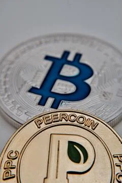 Bitcoin coin cryptocurrency Stock Photos