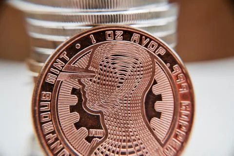 Bitcoin coin cryptocurrency Stock Photos