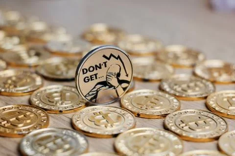 Bitcoin coin cryptocurrency Stock Photos