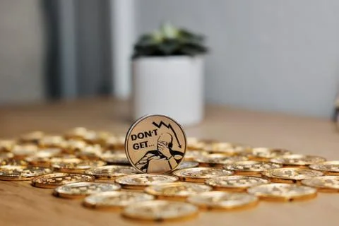 Bitcoin coin cryptocurrency Stock Photos