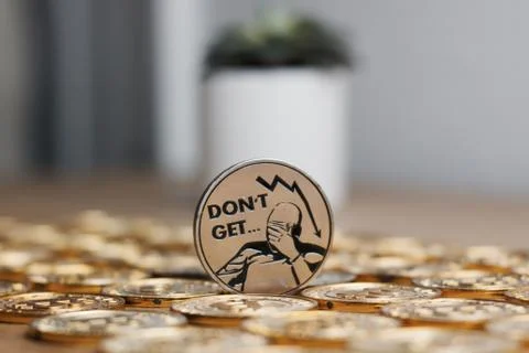 Bitcoin coin cryptocurrency Stock Photos