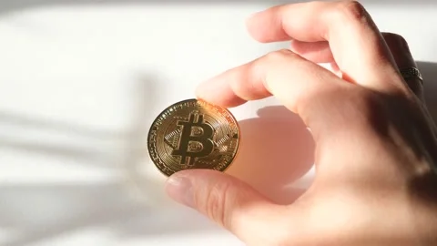 Bitcoin Coin Stock-Footage 172138592