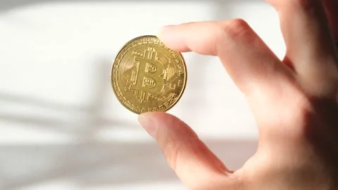 Bitcoin Coin Stock Footage 172138661