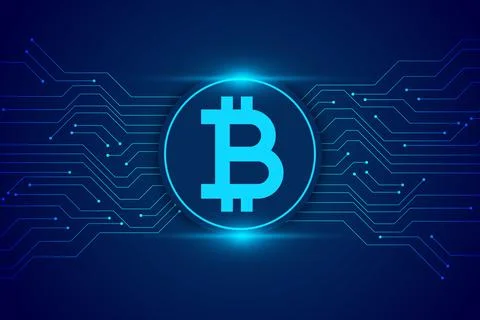 Bitcoin coin isolated with a simple background Illustrazione stock