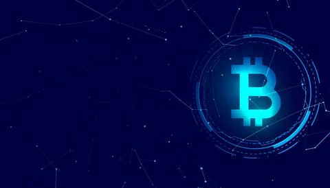 Bitcoin coin isolated with a simple background Illustrazione stock