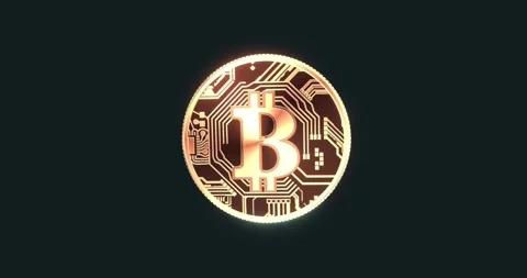 Bitcoin coin seamless loop Stock Footage 274621764