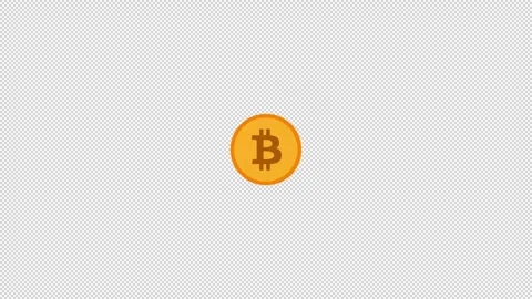 Bitcoin Coin Zoom Stock Footage 345611998
