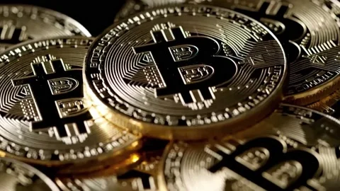 Bitcoin Coins Cripto Currency Vídeos de archivo 205046543